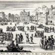 Pasar budak di Algiers, tempat kebanyakan dari tawanan Turki Abductions dijual sebagai budak.